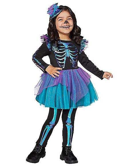 Toddler Girl Skeleton Costume, Toddler Skeleton Costume Girl, Toddler Skeleton Costume, Girls Skeleton Costume, Skeleton Costume Kids, Fairy Aesthetic Outfit, Halloween Party Birthday, Home Halloween Costumes, Old Halloween Costumes