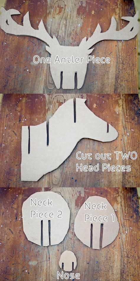 Faux Taxidermy Deer DIY Taxidermy Deer, Deer Heads, 3d Templates, Faux Taxidermy, Deer Head, Noel Christmas, Cardboard Crafts, Xmas Crafts, Christmas Deco