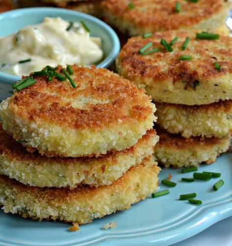 Potato Croquettes | Potatoes | Sides | Appetizer | Potato Recipe | Potato Patty | Small Town Woman #potatocroquettes #potatoes #smalltownwoman Croquettes Potato, Fried Potato Patties, Potato Patty, Potato Croquette Recipe, Small Town Woman, Potato Appetizers, Croquettes Recipe, Recipe Potato, Potato Croquettes