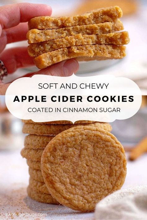 Apple Cider Recipes, Cider Cookies, Apple Cider Cookies, Fall Cookie Recipes, Easy Cookie Recipe, Apple Cider Recipe, Fall Cookies, Spice Cookies, Fall Spices