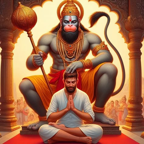 Hanuman With Devotee, 3d Hanuman Pic, Druva Sarja Photos Hd New, Jay Bajrangbali, Mahabali Hanuman, Hanuman Dada, Shree Ram Images, Led Painting, Beer Wallpaper