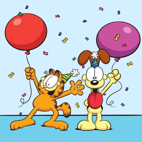 Garfield Happy Birthday, Garfield Birthday, Best Cartoon Shows, Garfield Wallpaper, Fall Funny, Garfield Pictures, Garfield Images, Garfield Christmas, Cartoon Picture