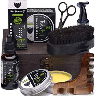 Beard Kit Grooming & Trimming Set Gift for Men Includes - Beard Oil Beard Balm Horsehair Brush Wooden Comb Facial Nose & Ear Trimmer Beard & Mustache Scissors - $26.99 - 4.1 out of 5 stars - Beard Grooming - Gifts - 2019 Gift for Husband or Boyfriend Beard Grooming Kit, Beard Maintenance, Professional Beard, Trimming Scissors, Beard Gifts, Natural Beard, Beard Care Kit, Natural Beard Oil, Beard Growth Oil