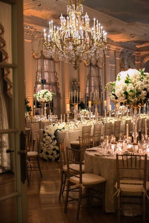 Rosecliff Mansion Wedding, Royal Wedding Themes, Victorian Wedding Themes, Ballroom Wedding Reception, Rosecliff Mansion, Dream Wedding Reception, Romantic Wedding Receptions, Parisian Wedding, Luxury Wedding Decor