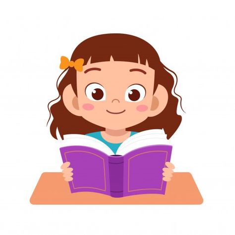 Book Vector, Kids Cartoon Characters, Kids Reading Books, Kids Graphics, Kids Background, Kids Vector, Kids Study, English Lessons For Kids, Read A Book