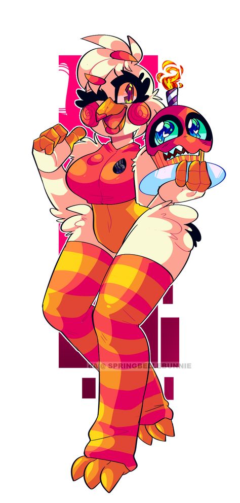 Funtime Chica! by SpringBelleBunnie on DeviantArt Chica Fanart, Funtime Chica, Toy Bonnie, Funtime Foxy, Animatronic Fnaf, Circus Baby, Fnaf Wallpapers, Fnaf Memes, Sister Location