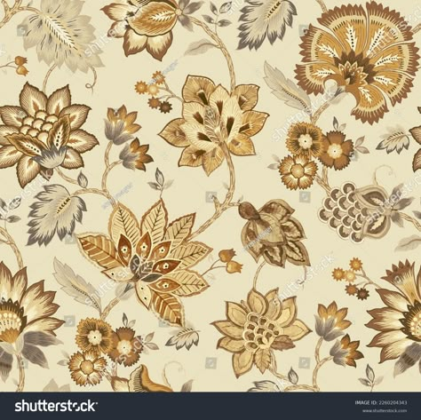 Beautiful Floral Chintz Seamless Pattern Fot Stock Illustration 2260204343 | Shutterstock Floral Chintz, Chintz Fabric, Fabric Print Design, Textile Printing, Baby Garments, Batik Prints, Textile Prints, Image Illustration, Adobe Stock