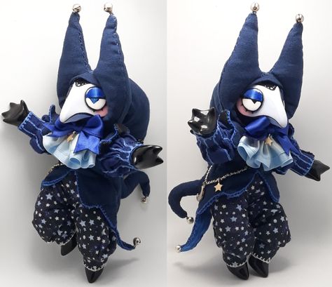 S l o c o t i o n — Nevermore, the Larkspur plague doctor 🌒 A custom... Posable Art Doll, Creepy Stuffed Animals, Doll Plushies, Cute Clown, Plague Doctor, Arte Inspo, Cute Stuffed Animals, 영감을 주는 캐릭터, Custom Dolls