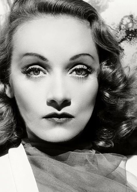 Marlene Dietrich preferred butterfly lighting. Today we still refer to butterfly lighting as Dietrich, or Paramount Lighting Portrait Photography Lighting, Butterfly Lighting, Septième Art, Portrait Lighting, Elsa Schiaparelli, Katharine Hepburn, Marlene Dietrich, Star System, Hollywood Glam