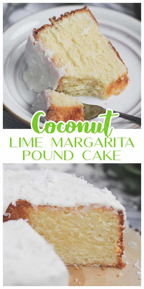 Coconut Lime Margarita, Margarita Cake Recipe, Healthy Fruit Cake, Key Lime Cheesecake Bars, Baking Summer, Coconut Tequila, Key Lime Pound Cake, Lime Pound Cake, Margarita Cake