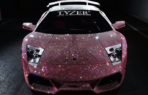 Lyzer Tokyo pink Swarovski crystal Lamborghini Pink Lamborghini, Diamond Car, Car Crystals, Pink Car Accessories, Glitter Car, Gold Car, Custom Cars Paint, Pimped Out Cars, Dream Cars Jeep