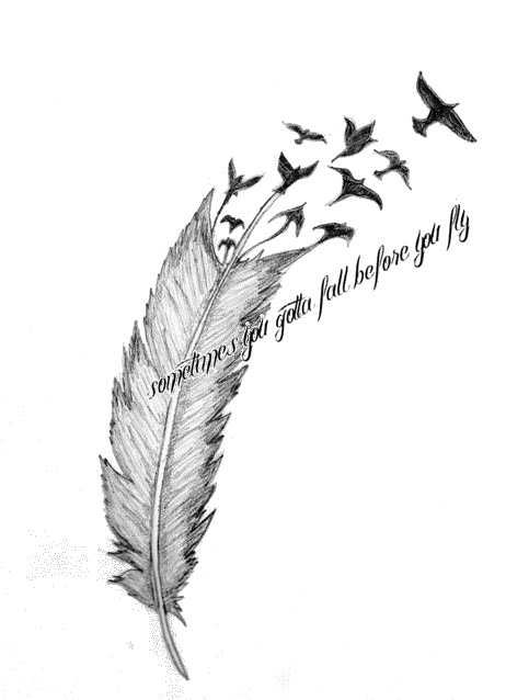 Feather and swallows <3 beautiful tattoo Atrapasueños Tattoo, Urban Goth, Feather Tattoo Colour, Siren Tattoo, Pale Grunge, Flying Tattoo, Feather Tattoo Design, Indie Hipster, Birthday Today