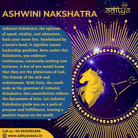 Welcome to the world of Vedic Astrology! Today, we are introducing you to the Ashwini Nakshatra - a powerful, auspicious and highly beneficial asterism. Web:- www.adityavastu.in Email:- info@adityavastu.in Contact No. :+918530961888 #AdityaVastu #Vastu #VastuShastra #VastuExpert #VastuConsultant #AshwiniNakshtra #DivinePhysicians #Auspicious #Successful #GoodFortune #Contentment #Healing #Education #Protection #SpiritualGrowth Vishakha Nakshatra, Ashwini Nakshatra, Sagittarius Sun, Astrology Today, Leadership Qualities, Vastu Shastra, Vedic Astrology, Welcome To The World, Good Fortune