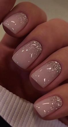 Nails With Glitter At Cuticle, Glitter Bottom Nails, Glitter Fade Nails, Mickey Nails, Ombre Nails Glitter, Nails Glitter, Coffin Nails Long, Festival Nails, Glitter Ombre