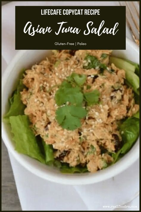 You'll love this twist on classic tuna salad. It has the most amazing flavors! Perfect for a light lunch or snack. Grab the recipe! ******* homemade asian tuna salad recipe | paleo asian tuna salad | gluten free asian tuna salad | grain free asian tuna salad | healthy asian tuna salad Asian Tuna Salad Recipe, Tuna Salad Healthy, Asian Tuna, Gluten Free Asian, Salad Gluten Free, Classic Tuna Salad, Healthy Tuna Salad, Healthy Asian, Tuna Salad Recipe