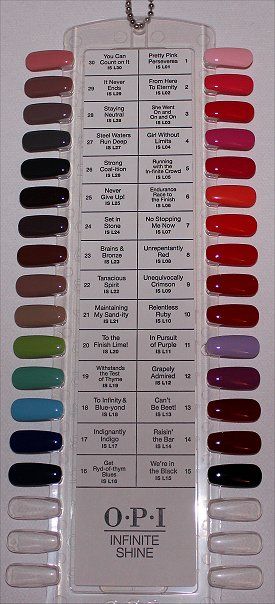 OPI Infinite Shine Swatches. Gel polish that doesn't require an LED light or soaking to remove Opi Infinite Shine Swatches, Gel Opi, Opi Gel Nails, Opi Colors, Opi Nail Colors, Opi Infinite Shine, Manicure Gel, Nails Colors, Gel Nail Colors