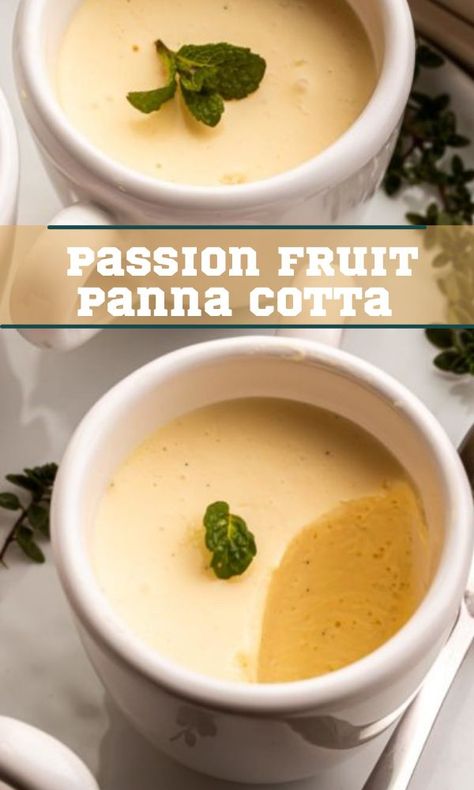 Passionfruit Recipes, Fruit Juice Recipes, Panna Cotta Recipe, Passion Fruit Juice, Creamy Recipes, Italian Dessert, Just Eat It, Beautiful Desserts, Easy Dessert