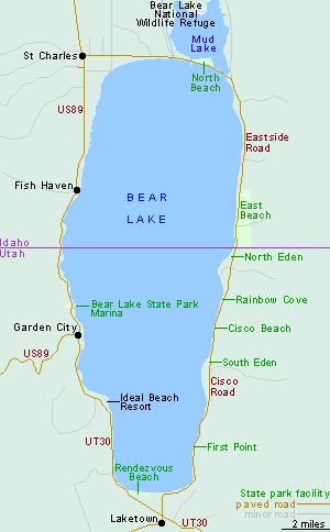 #BearLake, eastern corner of #Idaho on the Utah/Idaho border. Excellent vacation/camping. | Visitidaho.org Bear Lake Utah, Idaho Road Trip Map, Hobbs New Mexico, Idaho Map, Bear Lake Idaho, Redfish Lake Idaho, Lake Pend Oreille Idaho, Utah Camping, Idaho Travel