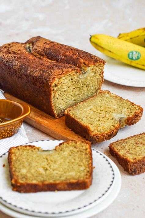 Easy Banana Bread Recipe - Moist & Fluffy Baklava Cake, Banana Bread Loaf, Banana Bread Recipe Moist, Easter Egg Cookies, Pistachio Ice Cream, Moist Banana Bread, Filo Pastry, Easy Banana Bread Recipe, Orange Blossom Water