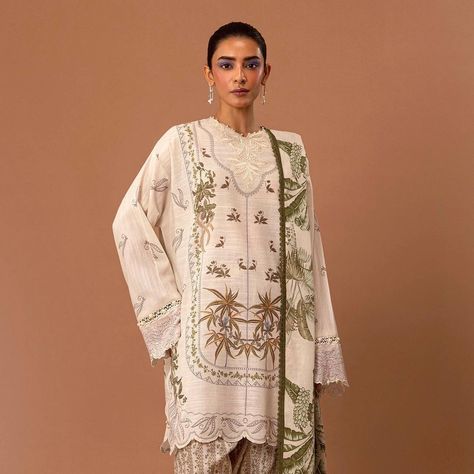 Sana Safinaz Mahay’24 Winter Collection is here at House of Ayeza! Check out these beautifully stitched, ready-to-wear pieces perfect for your daily style. Swipe through to see the stunning designs | shop now with free UK shipping! 🌐 houseofayeza.com #SanaSafinaz #Mahay24 #WinterCollection #HouseOfAyeza #NewArrivals #Fashion #Style #WinterFashion Latest Pakistani Suits, Sana Safinaz, Lace Accessories, Printed Dupatta, Basic Wear, Embroidered Neckline, Pakistani Dress Design, Pakistani Suits, Pakistani Designers