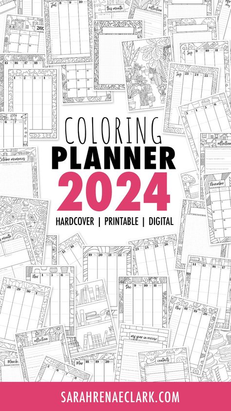 Planner Ideas and Inspiration Sarah Renae Clark, Coloring Planner, Monthly Goal Setting, Planner Monthly Layout, Free Coloring Pages For Kids, Color Me Happy, Monthly Goal, Planning System, Planner Setup