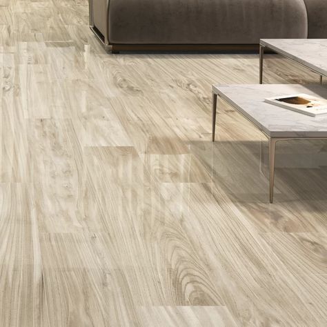 Supreme Tile Spazio Canaima 8" x 48" Porcelain Wood Look Tile | Wayfair Maple Brown, Polished Porcelain Tiles, Tile Saw, Wood Look Tile, Vinyl Tiles, Tile Installation, Plank Flooring, Fireplace Surrounds, Wood Flooring