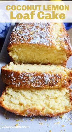 Coconut Loaf, Lemon And Coconut, Lemon And Coconut Cake, Lemon Loaf Cake, Coconut Cake Recipe, Make A Cake, Lemon Dessert Recipes, Lemon Cake Recipe, Lemon Loaf