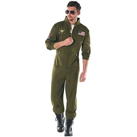 Flight Suit Costume, Pilot Halloween Costume, Fighter Pilot Costume, 80s Costume For Men, Men's Flight Suits, Star Wars Pilot Cosplay, Pilot Halloween, Aviator Costume, Flight Suits