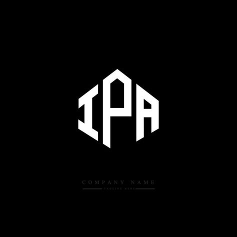 IPA letter logo design with polygon shape. IPA polygon and cube shape logo design. IPA hexagon vector logo template white and black colors. IPA monogram, business and real estate logo. Logo Ipa, Shape Logo Design, Hexagon Vector, Shape Logo, Monogram Business, Cube Shape, Estate Logo, Real Estate Logo, 1 Logo