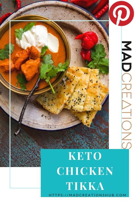 Mad Creations Keto Chicken Tikka Masala Iis such an easy and delicious keto dish to make. Packed full of flavour this is oone keto dinner recipe that is sure to make the whole family happy #ketodinnerrecipe #ketotikkamasala #ketorecipes #lowcarbrecipes #madcreations Keto Chicken Tikka Masala, Poulet Tikka Masala, Keto Dinner Recipe, Low Carb Chicken Recipes, Keto Friendly Desserts, Chicken Tikka Masala, Keto Recipes Dinner, Chicken Tikka, Low Carb Recipes Dessert