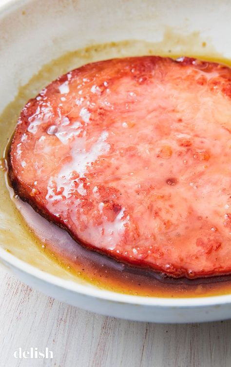 Glaze For Ham Steak, Baked Ham Steak, Ham Steak Glaze, Maple Glazed Ham, Thanksgiving Ham, Ham Steak Recipes, Perfect Roast Beef, Ham Dishes, Ham Steaks