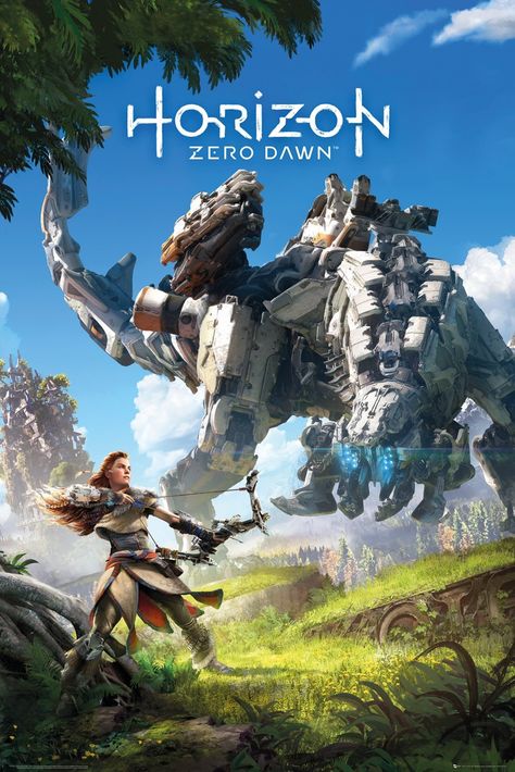 Horizon Zero Dawn Wallpaper, Witcher Wallpaper, Horizon Zero Dawn Aloy, Future Earth, Video Game Posters, Gaming Posters, Game Poster, Horizon Zero Dawn, Keys Art