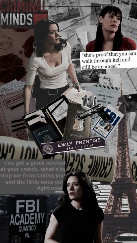 Prentiss Aesthetic, Emily Prentiss Aesthetic, Emily Prentiss, Paget Brewster, Robert Williams, Cop Show, Crimal Minds, Matthew Gray, Matthew Gray Gubler