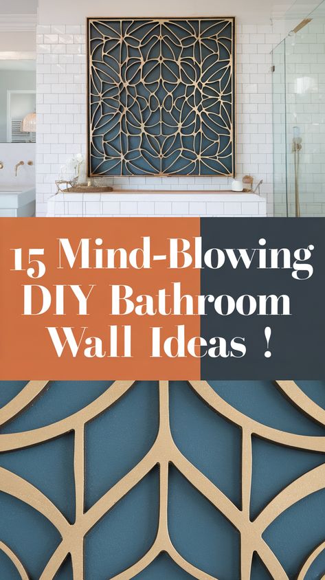 15 DIY Wall Art Ideas for Your Bathroom That Will Blow Your Mind! Diy Bathroom Wall Art, Bathroom Wall Art Diy, Bathroom Wall Ideas, Bathroom Gallery Wall, Diy Wall Art Ideas, Watercolor Wave, Bathroom Artwork, Creative Wall Art, Creative Bathroom