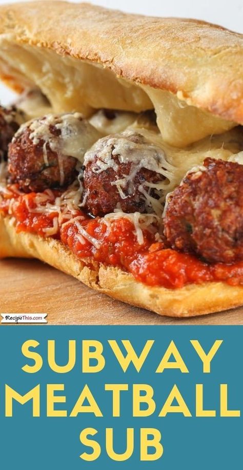 Subway Meatball Sub. A delicious air fryer copycat recipe featuring how to make your own homemade Subway Meatball Sub. One of my all-time favourite copycat air fryer recipes. #airfryer #airfryerrecipes #airfryermeatballs #subway #subwayrecipes #copycat Subway Meatball Sub Recipe, Recipes Airfryer, Meatball Sub Recipe, Sub Sandwich, Meatball Sub, Meatball Sandwich, Meatball Subs, Copykat Recipes, Copycat Restaurant Recipes