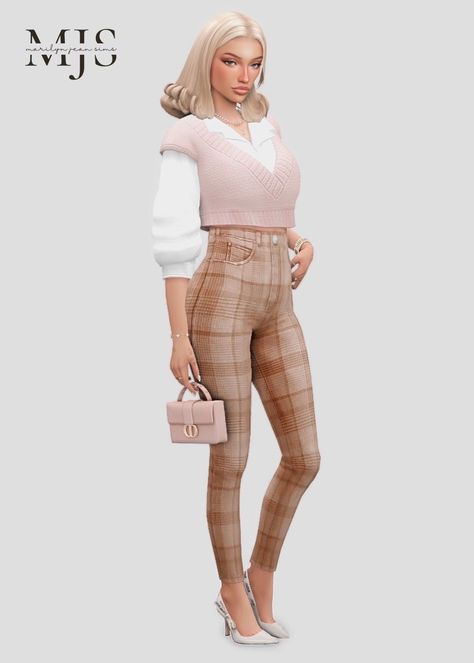 marilynjeansims — Autumn Boots Collection. by marilynjeansims ꨄ︎ 1 |... Sims 4 Jumper, Sims 4 Lookbooks Maxis Match, Sims 4 Cc Old Money Clothes, Sims 4 People, Sims 4 Preppy Cc, Sims 4 Winter Cc, Sims 4 Aesthetic, Cc Lookbook, Toddler Cc Sims 4