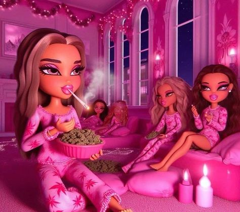 Sleepover Besties, Pink Sleepover, Literally Me Characters, Cute Imvu Baddies, Character Test, Me Character, Brat Doll, Doll Aesthetic