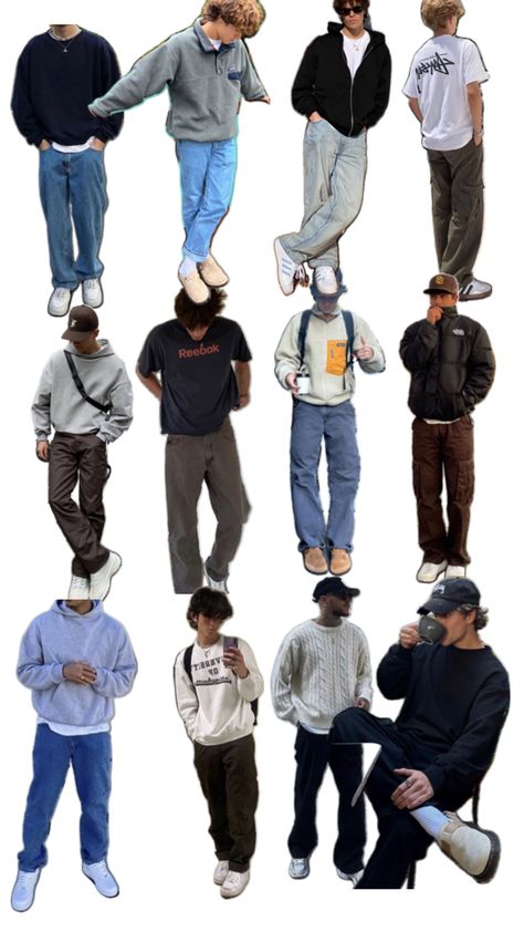 Modern 80s Outfits Men, Skate Fits Men, Collage Outfits Men, Basic Outfits Men, 80s Men Outfits, 2000s Boys Fashion, 80s Outfits Men, Soft Masc, Skate Fits