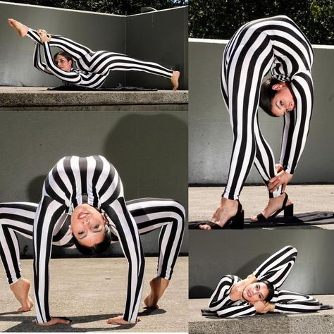 Black&white Stripe catsuit costume // stage outfit // jumpsuit | Etsy Kikimora Studio, White Catsuit, Studio Production, Circus Outfits, Catsuit Costume, Bodysuit Costume, Exotic Dance, Circus Costume, Full Body Suit