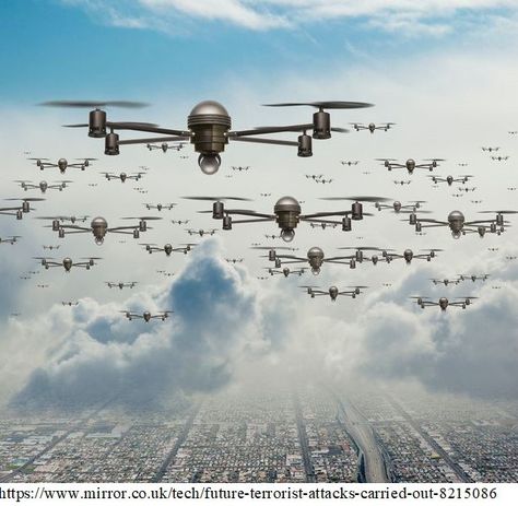 Swarming weapon systems are feasible for several different concepts of employment in the future fight. Flying Vehicles, Drones Concept, Drone Design, Drone Technology, Water Resources, Drone Quadcopter, Beautiful Places Nature, Aircraft Design, Home Security Systems