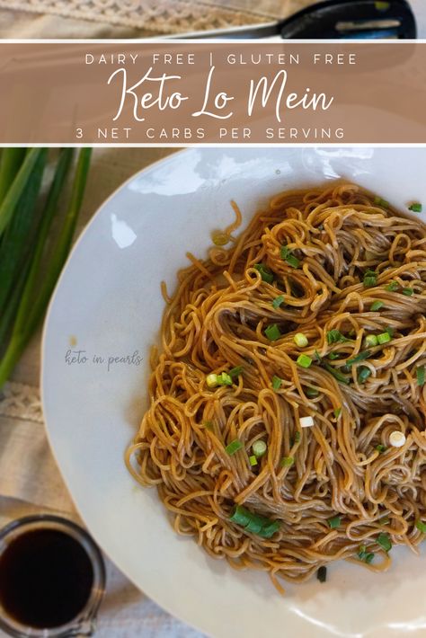 Keto Lo Mein, Keto Chinese Food, Keto Chinese, Keto Noodles, Konjac Noodles, Lo Mein Recipes, Keto Vegan, Starting Keto Diet, Resep Diet