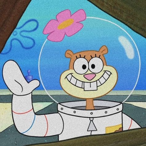 Nickelodeon Drawings Cartoon Characters, Sandy Cheeks Drawing, Sandy From Spongebob, Sandy Cheeks Spongebob, Sandy Spongebob, Spongebob And Sandy, Spongebob Characters, Spongebob Pics, Spongebob Cartoon