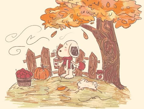 #snoopy #fall Cozy Fall Backgrounds, November Widget, Matt Sturniolo Aesthetic, October Doodles, Snoopy Autumn, Meg Ryan Fall, November Mood Board, Thanksgiving Snoopy, Snoopy Fall