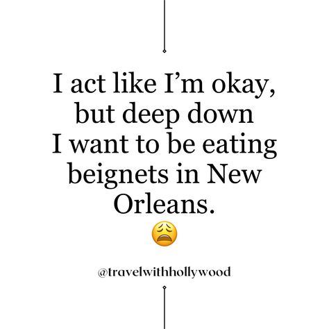 Okay but seriously… who else feels like beignets could fix everything? 😩✨ There’s just something about those powdered sugar-covered bites of heaven in New Orleans that hit different! 😍 Ready to pack my bags and head back for some foodie therapy. Who’s with me? . . . . . #TravelWithHollywood #plussizetravelcreator #NOLA #beignets #travelgoals #visitneworleans #neworleanseats #neworleansculture #ilovenola #ilovenolababy #momswhotravel New Orleans Quotes, New Years Eve Quotes, Visit New Orleans, New Orleans Homes, Hit Different, Deep Down, My Bags, Beignets, Travel Goals