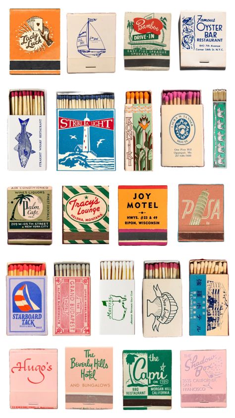 #matchbook #matchbox #matchboxes Matchbook Design, Matchbook Art, Junk Journal, Just In Case, Wedding Invitations, Graphic Design, Candles, Collage, Design