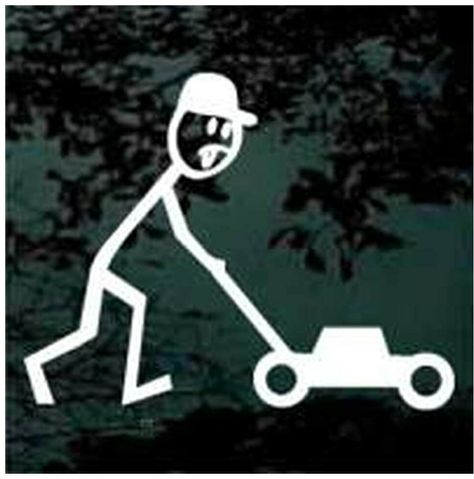 Lawn Mower Tattoo, Stick Man, Leg Tattoos, Lawn Mower, Lawn, Halloween