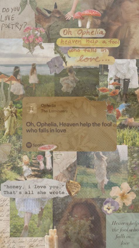 Is it just me or does this song scream child of Demeter?? #pjoaesthetic #demeter #demetercabin #songaesthetic #spotify #ophelia Ophelia Song, The Lumineers, Is It Just Me, The Fool, Scream, Just Me, Falling In Love, I Love You, Poetry