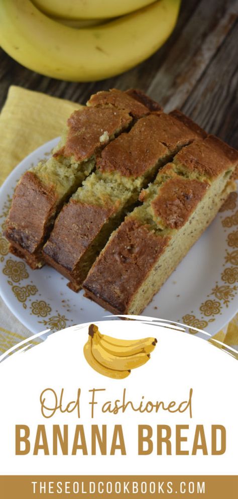 Banana Bread Recipe With Sour Milk, Banana Bread Recipe No Milk, Old Fashioned Banana Bread, Banana Bread Without Eggs, Sour Milk Recipes, Homemade Banana Bread Recipe, Dairy Free Banana Bread, Classic Banana Bread Recipe, Buttermilk Banana Bread