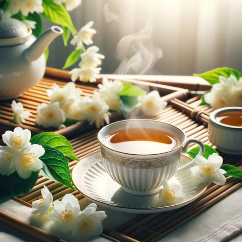 Jasmine Tea: Comprehensive Guide on Preparation, Health Benefits Jasmine Milk Tea, Jasmine Flower Tea, No Caffeine, Make Tea, Jasmine Green Tea, Jasmine Flowers, Jasmine Tea, Smells Good, Superfood Powder