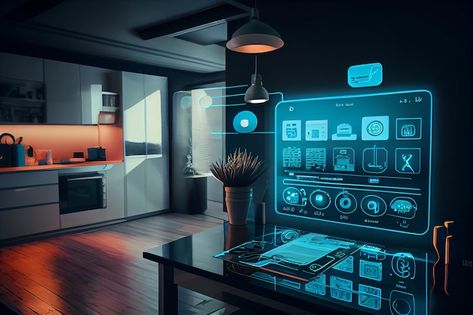 Appliances Design, Tech House, Smart Home Technology, Premium Photo, Smart Home, Solar, Web Design, House Design, Stock Photos